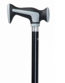 Designer Gehstock Spazierstock SCORT mit Softkerngriff zur Entlastung der Handgelenke / höhenverstellbar
