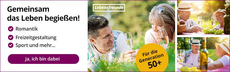 Partnersuche und Freundschaftssuche ab 50